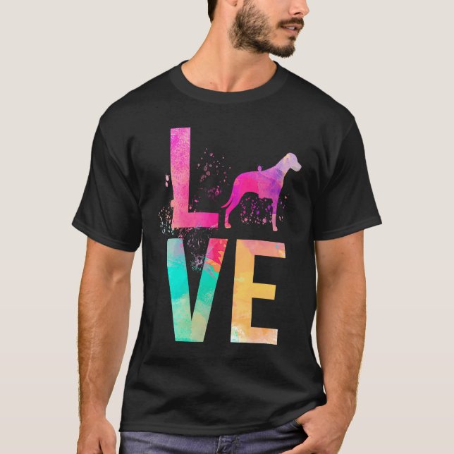 Bunte Hundemutter Rhodesian Ridgeback T-Shirt (Vorderseite)