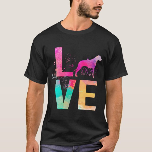 Bunte Hundemutter Rhodesian Ridgeback T-Shirt (Vorderseite)