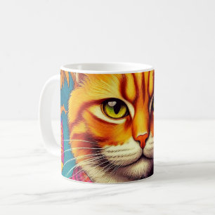 Bunte Ingwerkatzentasse! Kaffeetasse