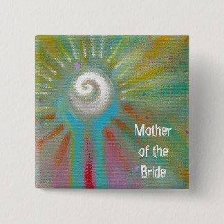 Bunte inspirational abstrakte Kunst fertigen Ihr Button