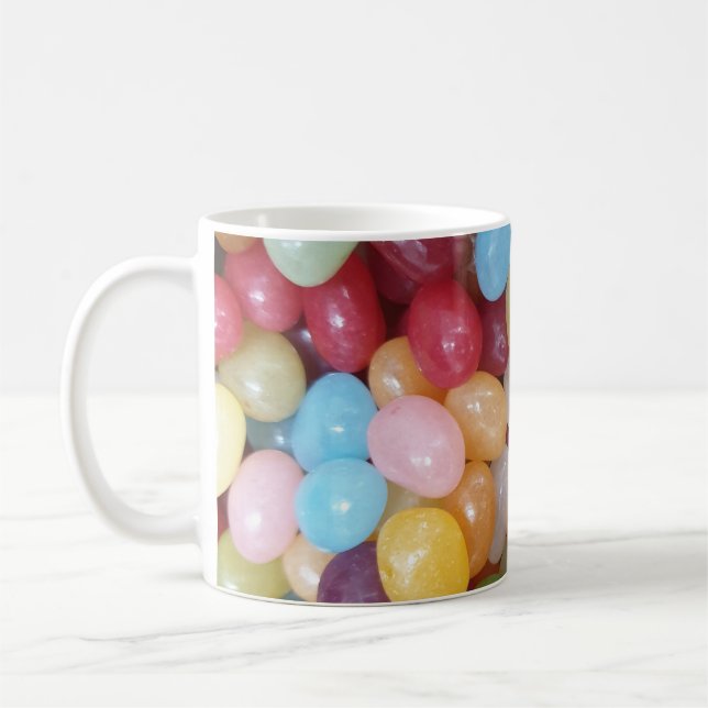 Bunte Jelly Beans Kaffeetasse (Links)