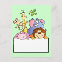 bunte JUNGLE TIERE Cartoon