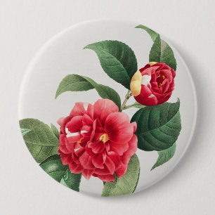 Bunte Kamelie, Pierre-Joseph Redouté, 1833 Button
