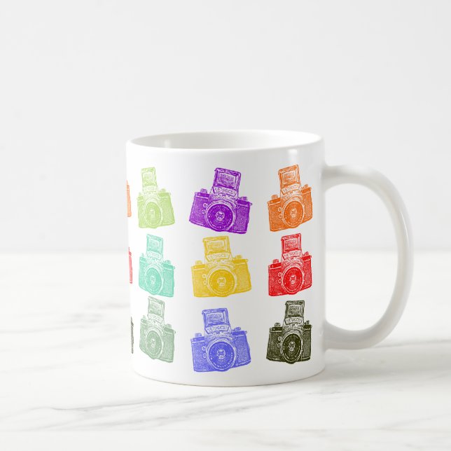 Bunte Kameras Kaffeetasse (Rechts)
