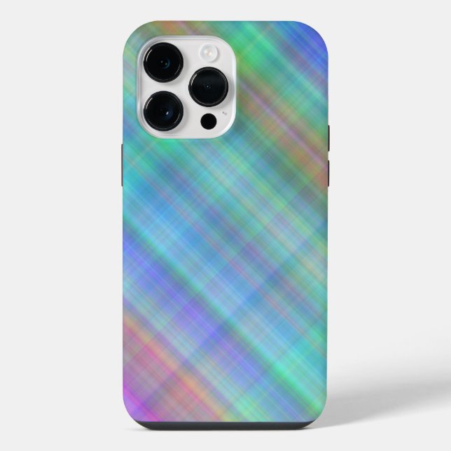BUNTE KARO-MUSTER iPhone HÜLLE (Rückseite)