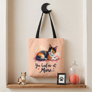 Bunte Katze - Du hast mich bei Miau Wasserfarbe um