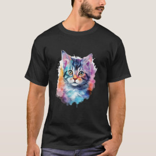 Bunte Katze - Katzenliebhaber Katzenbesitzer Kitty T-Shirt