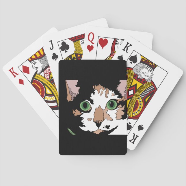 Bunte Katze  Spielkarten (Rückseite)