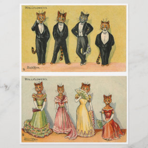 Bunte Katzen-Stiefmütterchen von Louis Wain