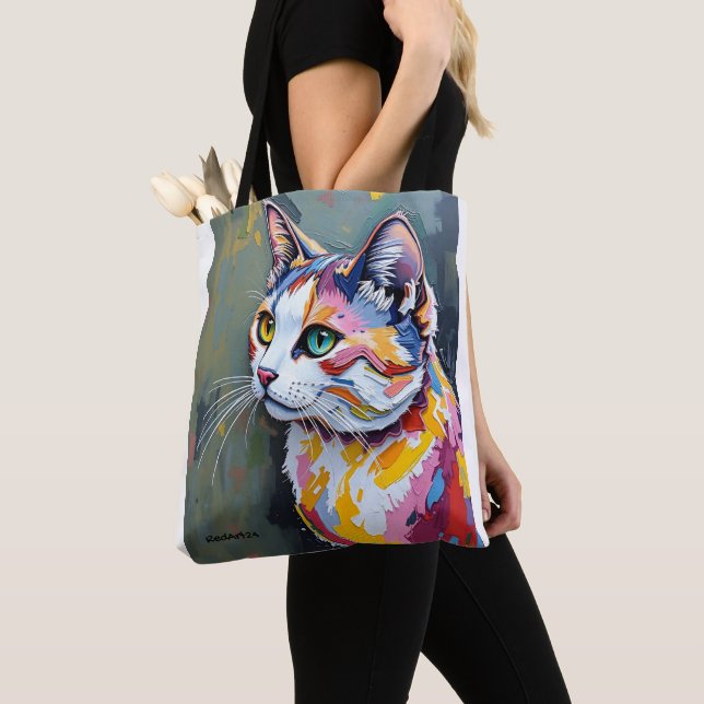 Bunte Katzenporträt (Von Nahem)