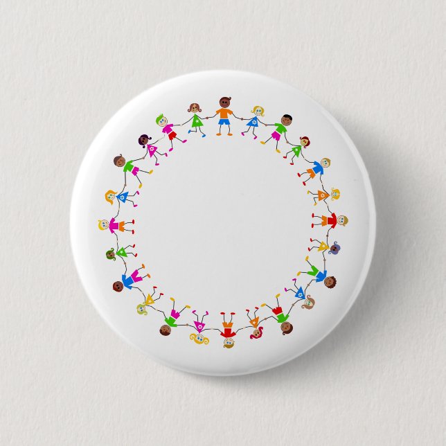 Bunte Kinder Button (Vorderseite)