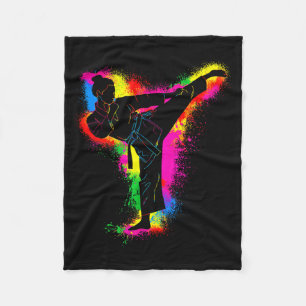 Bunte Kinder Taekwondo Martial Arts Frauen Mädchen Fleecedecke