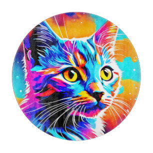 Bunte Kitty-Starre Schneidebrett