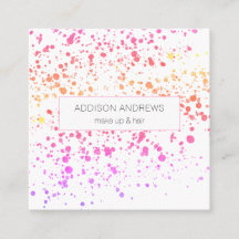 Bunte Kleckse Friseur Makeup Artist