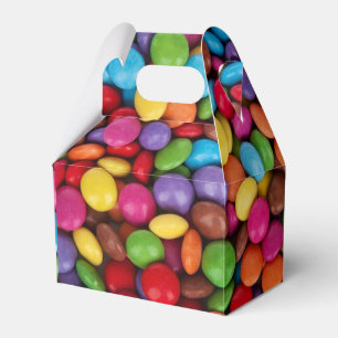 Bunte Knopfbons Geschenkschachtel