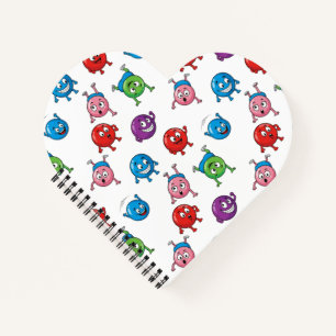 Bunte Kreisfiguren Notizbuch