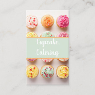 bunte Kuchen Bäckerei Einzelname Visitenkarte