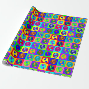 Bunte Kugeln Geschenkpapier
