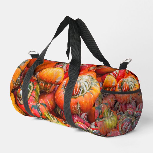 Bunte Kürbis Duffle Bag (Rechte Ecke)