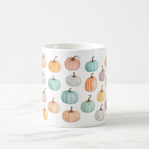 Bunte Kürbis-Herbst-Tasse, Herbst-Kaffeetasse, Her Kaffeetasse