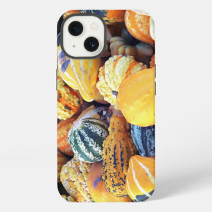 Bunte Kürbisse in Nahaufnahme iPhone 13 Hülle