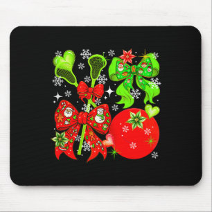 Bunte Lacrosse-Ausrüstung Weihnachts-Spieler-Team Mousepad