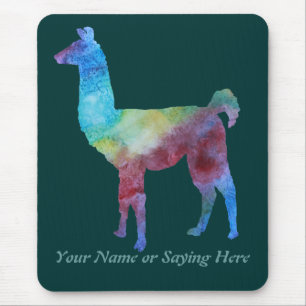 Bunte Lamas Mousepad