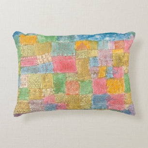 Bunte Landschaft - Paul Klee Dekokissen