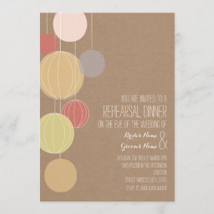 Bunte Laternen-Cardstock inspirierte Probe Einladung