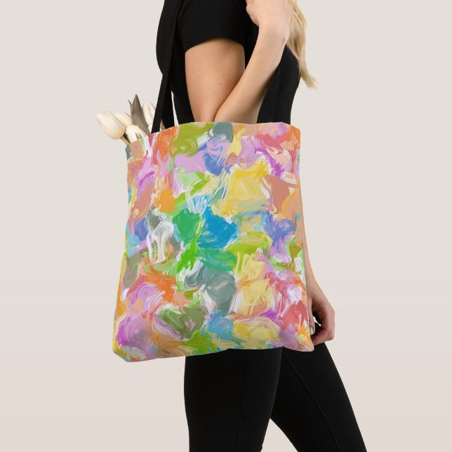 Bunte lebendige Sommer-Farbspritzer-Muster (Von Nahem)
