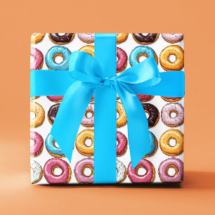 Bunte leckere Donuts Geschenkpapier