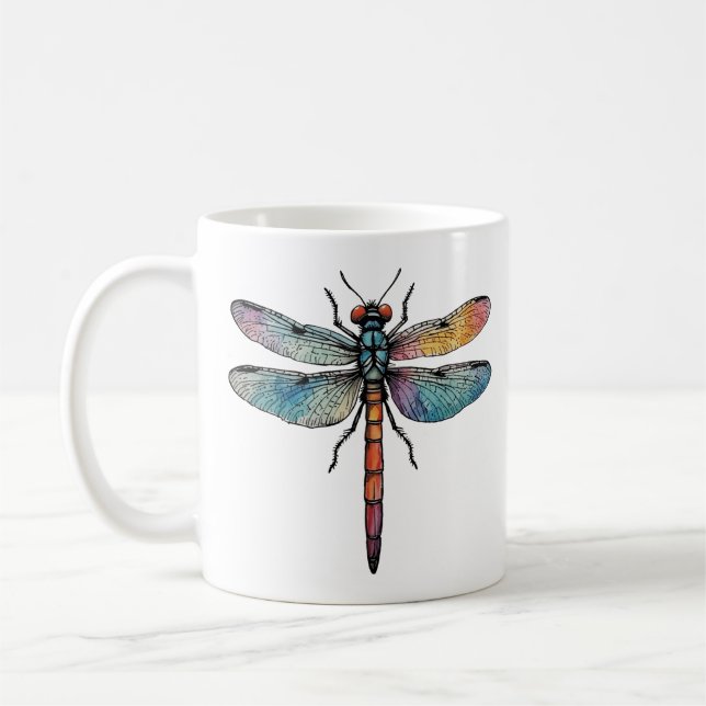 Bunte Libelle Kaffeetasse (Links)