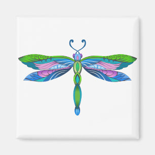 Bunte Libelle Magnet