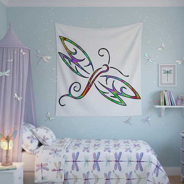Bunte Libelle Wandteppich (Von Creator hochgeladen)