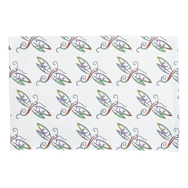 Bunte Libellen Kissenbezug (Vorderseite)