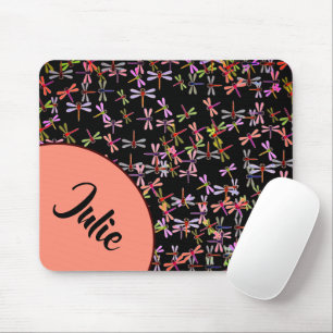 bunte Libellen personalisiert Mousepad