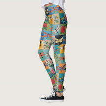 Bunte Libellen und Rosen Patchwork