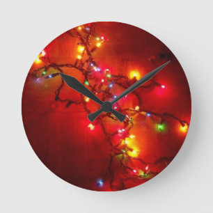 'Bunte Lichter' Wanduhr