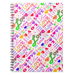 Bunte Liebe, Liebe, Liebe, Liebe, Liebe, Liebe, Notizblock