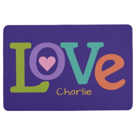 Bunte Liebe-Name-Bodenmatte Bodenmatte