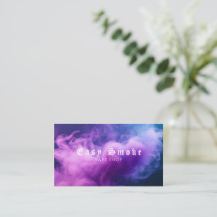 Bunte Lila Rauch Vape Shop Visitenkarte
