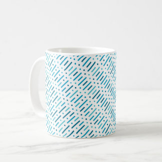 Bunte Linien und Punkt-Muster Kaffeetasse