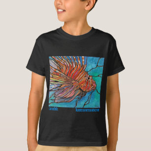 Bunte Lionfish-"Buntglas-" Art-Kunst! T-Shirt