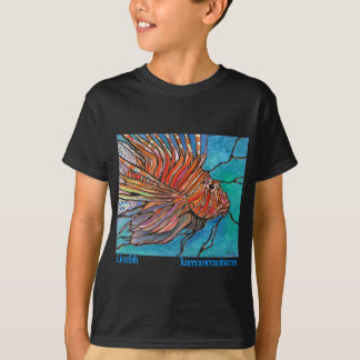 Bunte Lionfish-"Buntglas-" Art-Kunst! T-Shirt