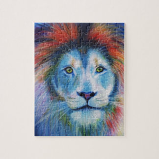 Bunte Löwen Puzzle
