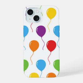 Bunte Luftballons Mobiltelefonhülle Luftballon Tel iPhone 15 Hülle