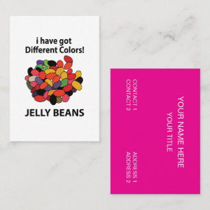 Bunte lustige Jelly Beans Visitenkarte