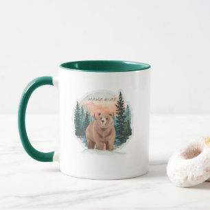 Bunte Mama-Bär-Wald-Kunst Tasse