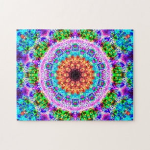 Bunte Mandala entspannendes   Puzzle