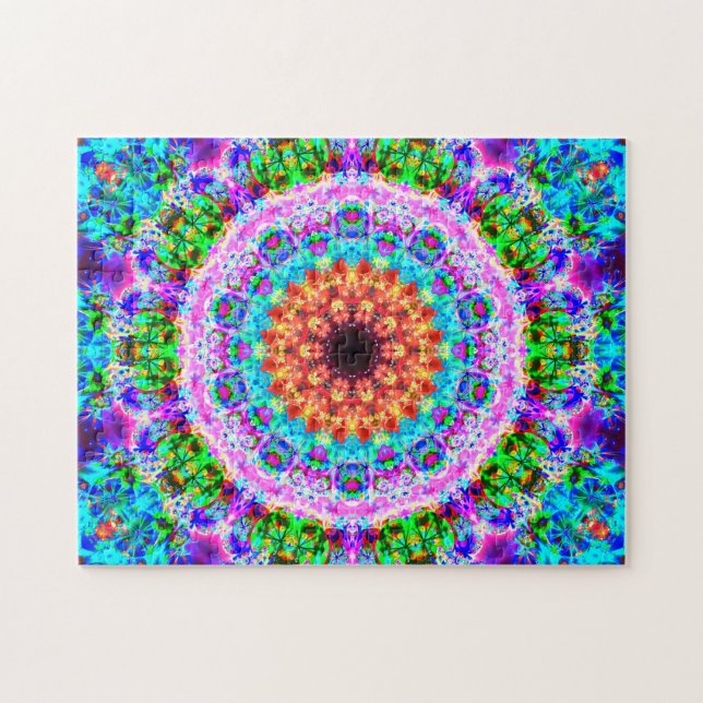 Bunte Mandala entspannendes | Puzzle (Horizontal)
